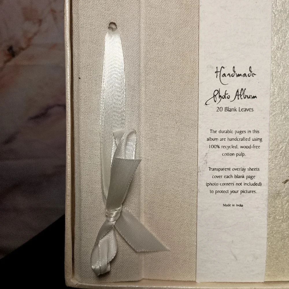 Vintage‎ Handmade India Recycled Pressed Floral Photo Album